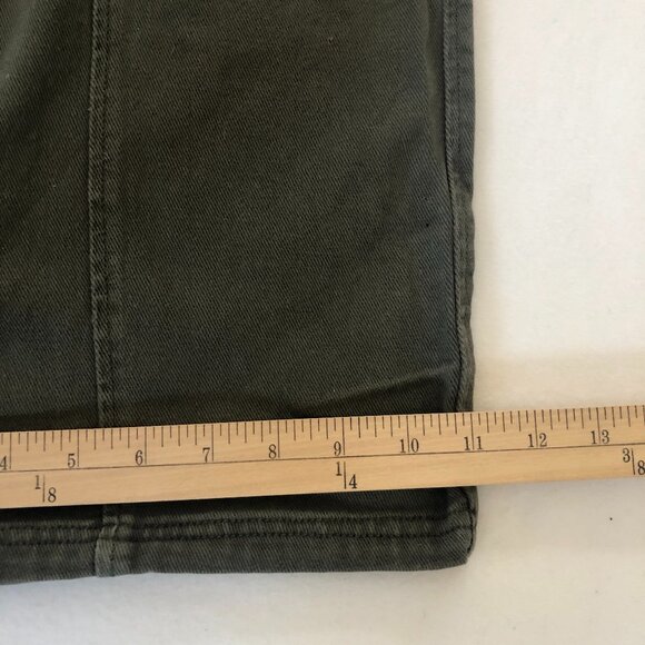 Forever 21 Army Green Wide Leg Jeans Size 25 - Picture 10 of 10
